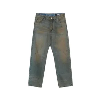 Jacquemus Straight Jeans, male, Blue, Size: W33 Wide Jeans