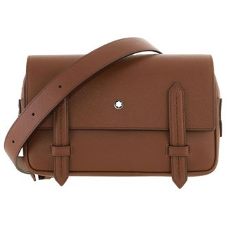 Montblanc Sartorial Leather Crossbody - Fauve