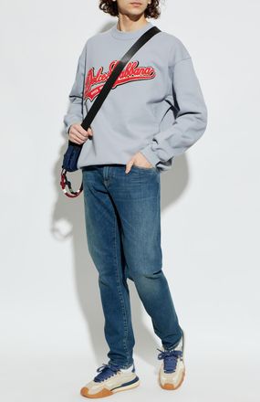 Dolce & Gabbana Sweatshirt With Logo, Mens, Grey