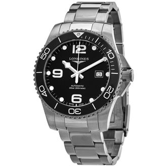 Longines Pre-owned Longines Hydroconquest Automatic Black Ceramic Bezel 43 mm Mens Watch L37824566