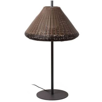 Faro Barcelona Faro Saigon - L&aacute;mpara Port&aacute;til Exterior Marr&oacute;n Claro, E27, Ip65