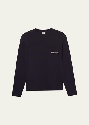 Frame Denim Mens FRAME x Sothebys Cotton Crewneck T-Shirt