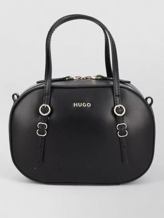 HUGO BOSS oval shoulder bag top handle straps
