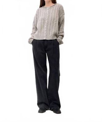 All : Row Theodora Flared Sleeves Cardigan In Grey