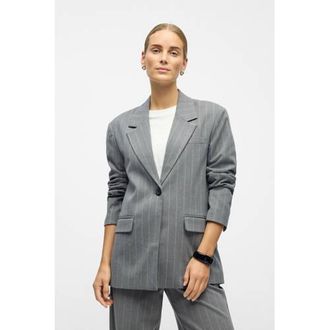 Object regular blazer grijs