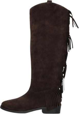 Inuovo Bruine Su&egrave;de Winterlaarzen - Dames - Cowboylaarzen - Bruin - 40 EU - Su&egrave;de - Schoenen