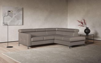 Cotta Ecksofa »Sammy L-Form« mit Kopfteilverstellung, wahlweise mit Bettfunktion & Bettkasten