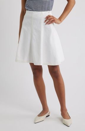 Frame Denim The Sway Cotton Skirt in Au Natural Clean at Nordstrom, Size 24