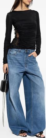 Blumarine Jersey Top With Lace