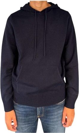 MC2 Saint Barth Maglione con cappuccio - Heren - Hoodies - Blauw - L - Hoodies & sweatvesten