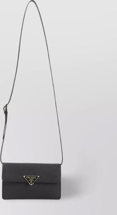 Prada mini calf leather crossbody bag