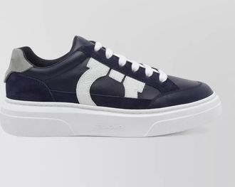 Ferragamo low top sneakers contrast sole design