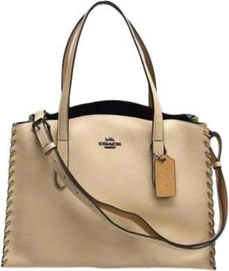 Coach Pre-owned Tote Bags, female, Beige, Size: ONE SIZE Pre-owned Tote Bag