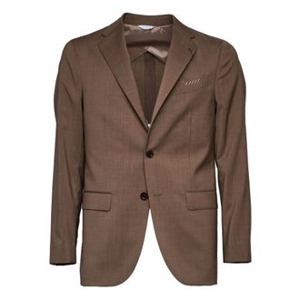 Boglioli Blazers, male, Brown, Size: 2XL Blazer