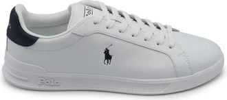 Ralph Lauren White Pony Blue Sneakers - Heren - Sneakers - Wit - 40 EU - Leer - Schoenen