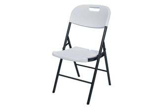 cofan Silla Plegable Blanca 46x53x88 Cm Caja 2 Unid., Silla Plegable De Color Blanco Fabricada En Polietileno De Alta Densidad (hdpe) Y Estructura De Acero 