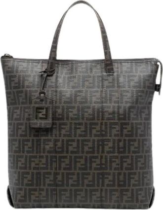 Fendi Pre-owned Tote Bags, female, Brown, Size: ONE SIZE Pre-owned Fabric Tote