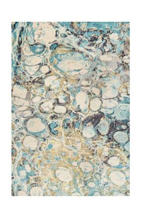 Jonathan Y Designs Pebble Marbled Abstract Area Rug in Blue/beige at Nordstrom, Size 4Ft 0In X 6Ft 0In