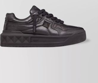 Valentino Garavani xl leather sneakers with roman stud detail