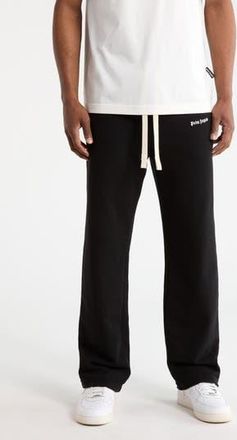 Palm Angels Logo Cotton Sweatpants in Black/white at Nordstrom Rack, Size X-Small