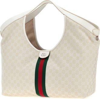 Gucci Womens Ophidia Shoulder Bag Beige Fabric
