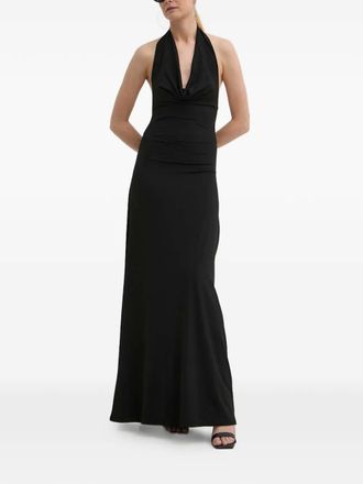Guess Co halter cut-out maxi dress - Black