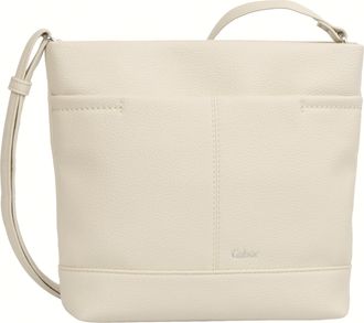 Gabor Umh&auml;ngetasche GABOR Lenea, Damen, Gr. B/H/T: 29cm x 27cm x 7,5cm, wei&szlig;, Polyurethan, clean, gepflegt, unifarben, Taschen Umh&auml;ngetasche, aus leicht gen