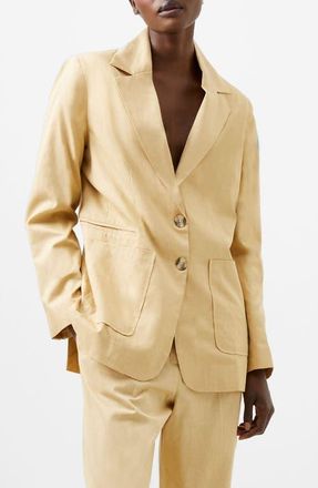 French Connection Alania Blazer in Biscotti at Nordstrom, Size 0