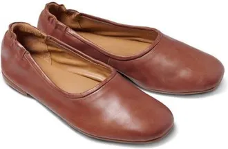 beek Swan Leather Ballet Flat in Cognac at Nordstrom, Size 9.5