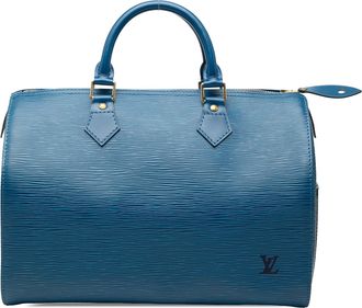 Louis Vuitton Pre-owned Womens Epi Speedy 30 - Blue Leather - One Size