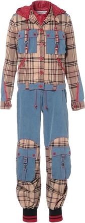 Dior 2004 geruite broek en jack set - Beige