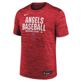 Nike Los Angeles Angels Authentic Collection Nike Mens Dri-FIT MLB T-Shirt in Red | 02ER62QANG-RMG