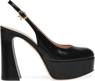Gianvito Rossi Bessie Pumps in Black Nappa at Nordstrom, Size 37.5