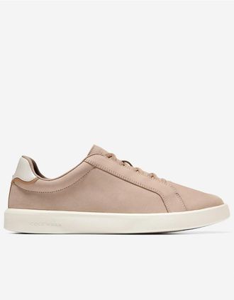 Cole Haan Mens Cole Haan Grand Crosscourt Nubuck Mens Beige/Farro/Ivory Trainers - Cream - Size: 10