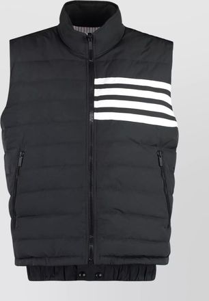 Thom Browne zippered field vest tricolor detail