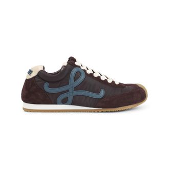 Loewe Burgundy Lace Up Sneakers