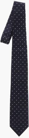 Destin Polka Dot Patterned Silk Tie size Unica