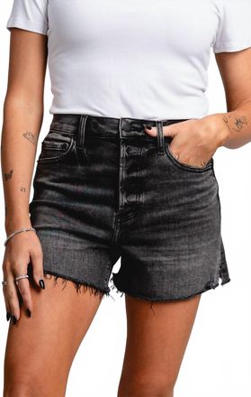 Daze Denim Bottom Line High Rise Vintage Short In Raven Vintage