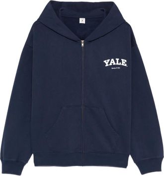 Sporty & Rich Hoodie met rits - Blauw