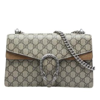 Gucci Pre-owned Dionysus Shoulder Bag - Dames - Pre-owned - Beige - Maat: ONE Size Su&egrave;de