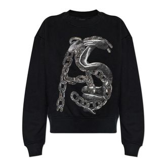 AllSaints Linx Pippa Sweatshirt - Dames - Sweatshirts - Zwart - S - Katoen - Hoodies & sweatvesten