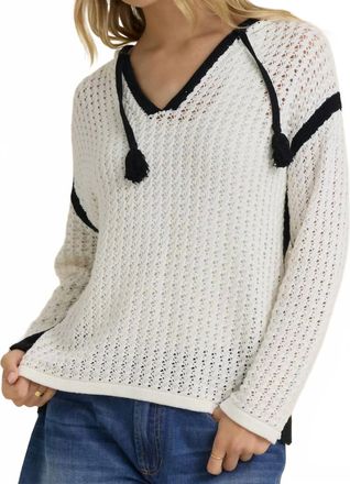 Vintage Havana Mimi Crochet Hoodie In Ivory