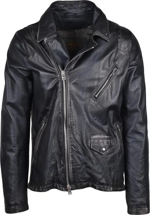 WLG Biker Jacket with Asymmetrical Zip and Structured Collar