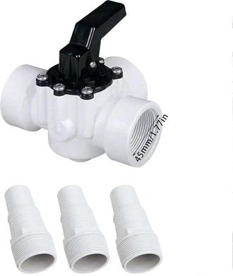 OEM Juego De V&aacute;lvulas Divisoras Para Mangueras De Piscina, V&aacute;lvulas Adaptadoras, V&aacute;lvulas Divisorias De 3 V&iacute;as, Aptas Para Bombas De Calor