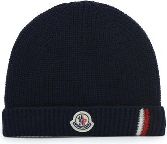 Moncler Baby RWB Tape Beanie Navy
