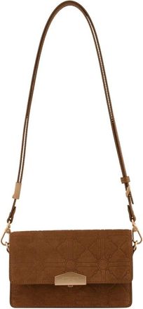 Pourchet Blossom PM - Dames - Schoudertassen - Bruin - ONE Size - Leer - Tassen