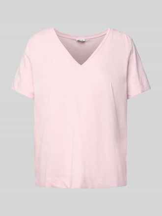 s.Oliver Red Label Regular Fit T-Shirt aus reiner Baumwolle in Rosa, Gr&ouml;&szlig;e 36