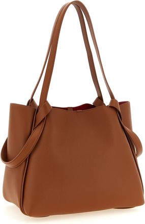 Christian Louboutin Womens Bettina Tote Brown Calfskin Leather