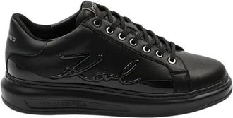 Karl Lagerfeld Signature Kapri Sneakers - Heren - Sneakers - Zwart - 45 EU - Leer - Schoenen