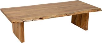 Wanderlust Deco Mesa de centro de madera marr&oacute;n 150x70x40 alt. cm